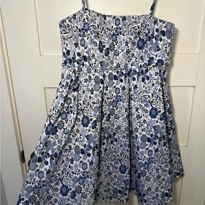 Altar'd State Blue and White Floral Mini Dress